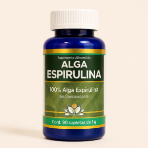 <center>ALGA ESPIRULINA <br>Rica en nutrientes antioxidantes</center>